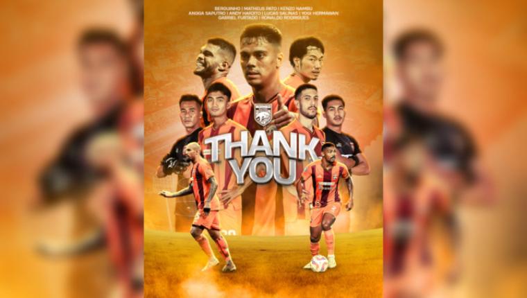 Tutup Musim di Lima Besar, Borneo FC Samarinda Lepas Sembilan Pemain Termasuk Pato dan Berguinho