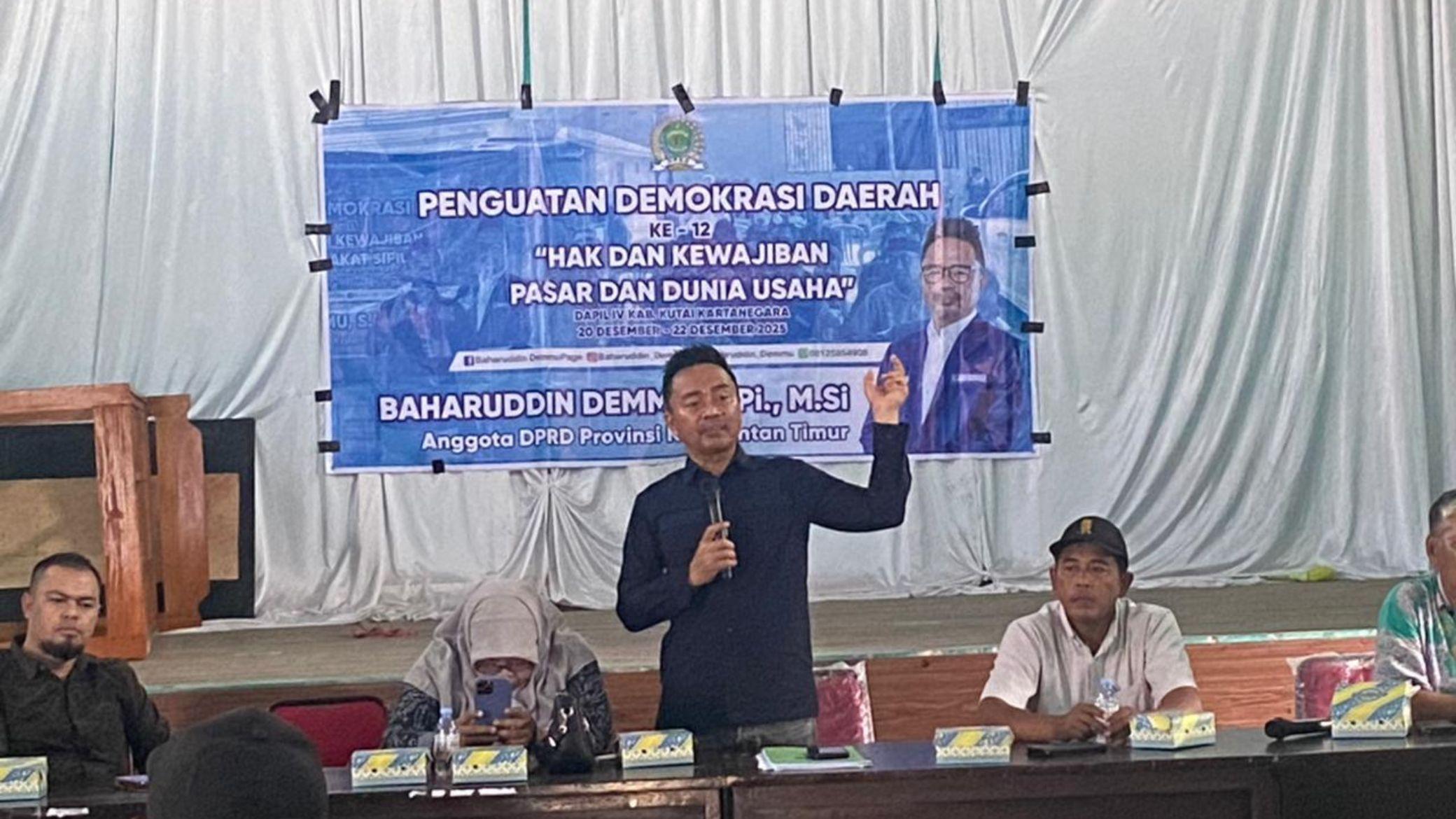 Baharuddin Demmu Soroti Relasi Hak dan Kewajiban Pasar dalam Penguatan Demokrasi Daerah