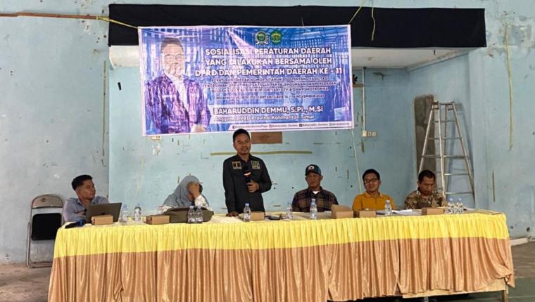 Baharuddin Demmu Dorong Desa Jadi Benteng Pertama Perangi Narkoba Lewat Sosialisasi Perda Nomor 4 Tahun 2022 di Loa Kulu