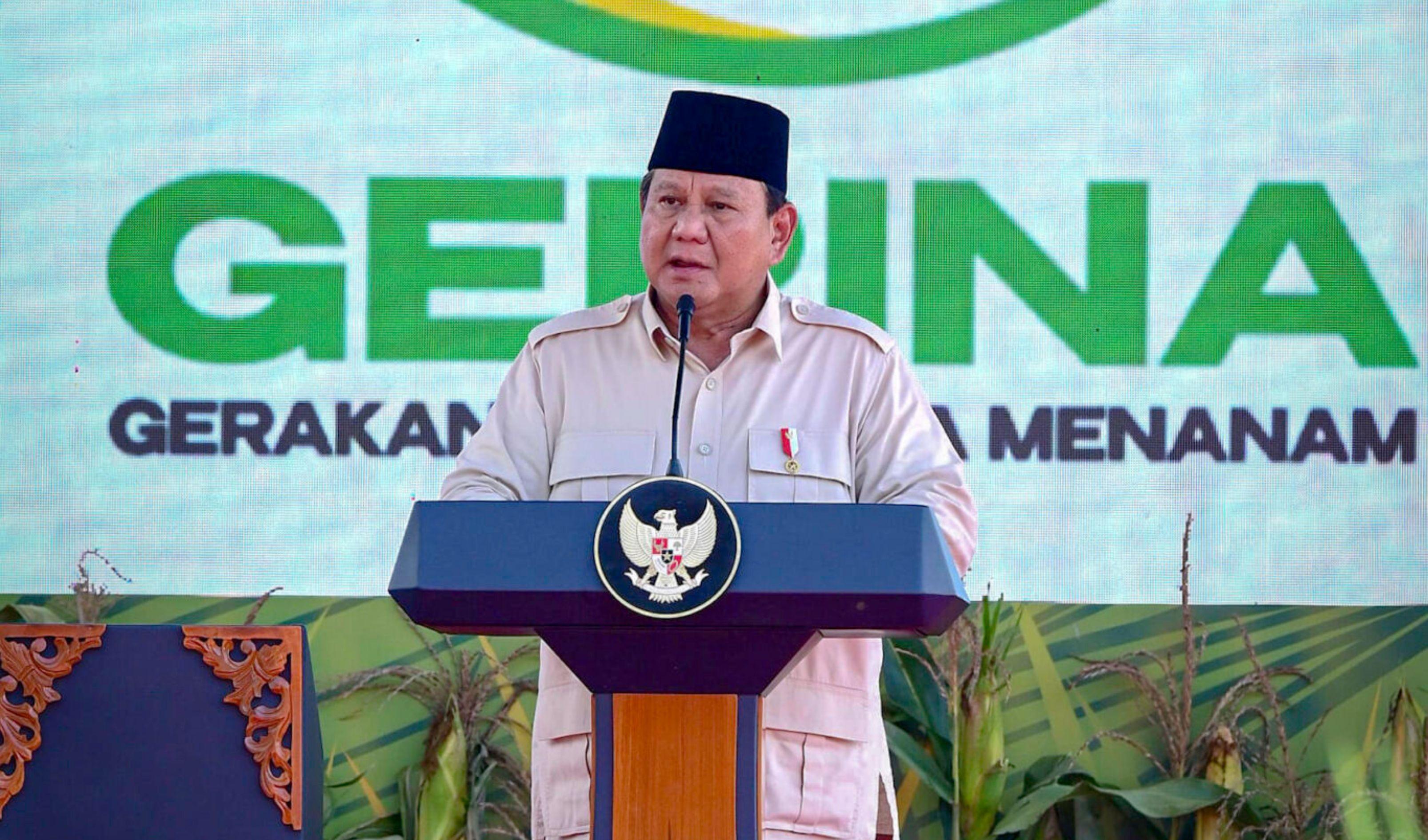 Presiden Prabowo Luncurkan Gerakan Indonesia Menanam di Banyuasin