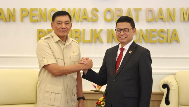 Pembangunan Pabrik Obat Pertahanan dan Apotek Merah Putih Jadi Fokus Audiensi Menhan dengan BPOM